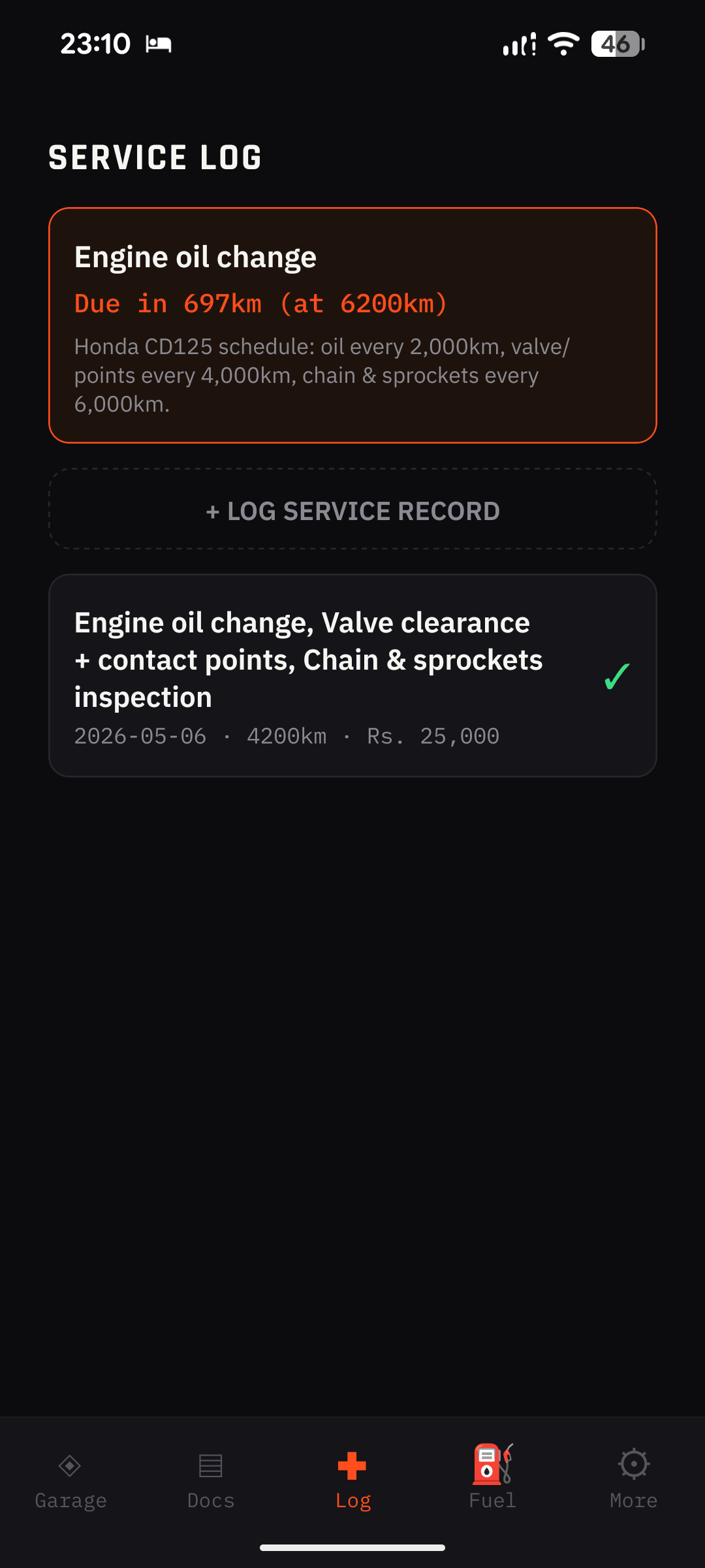 MotoLog screenshot 5
