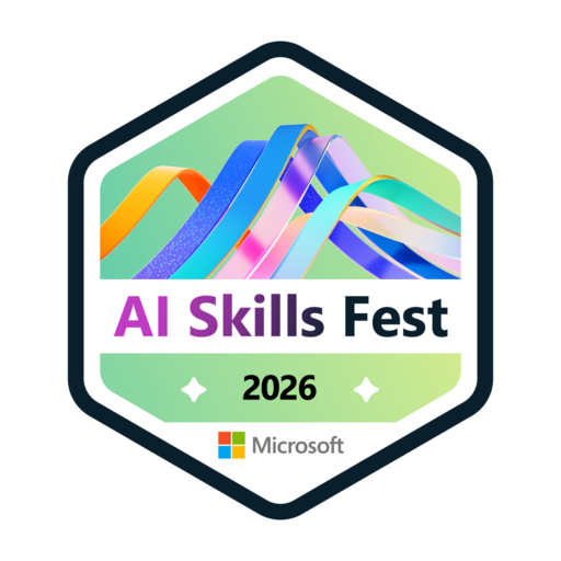 AI Skills Fest 2026 badge issued by Microsoft to Jason Lawrence